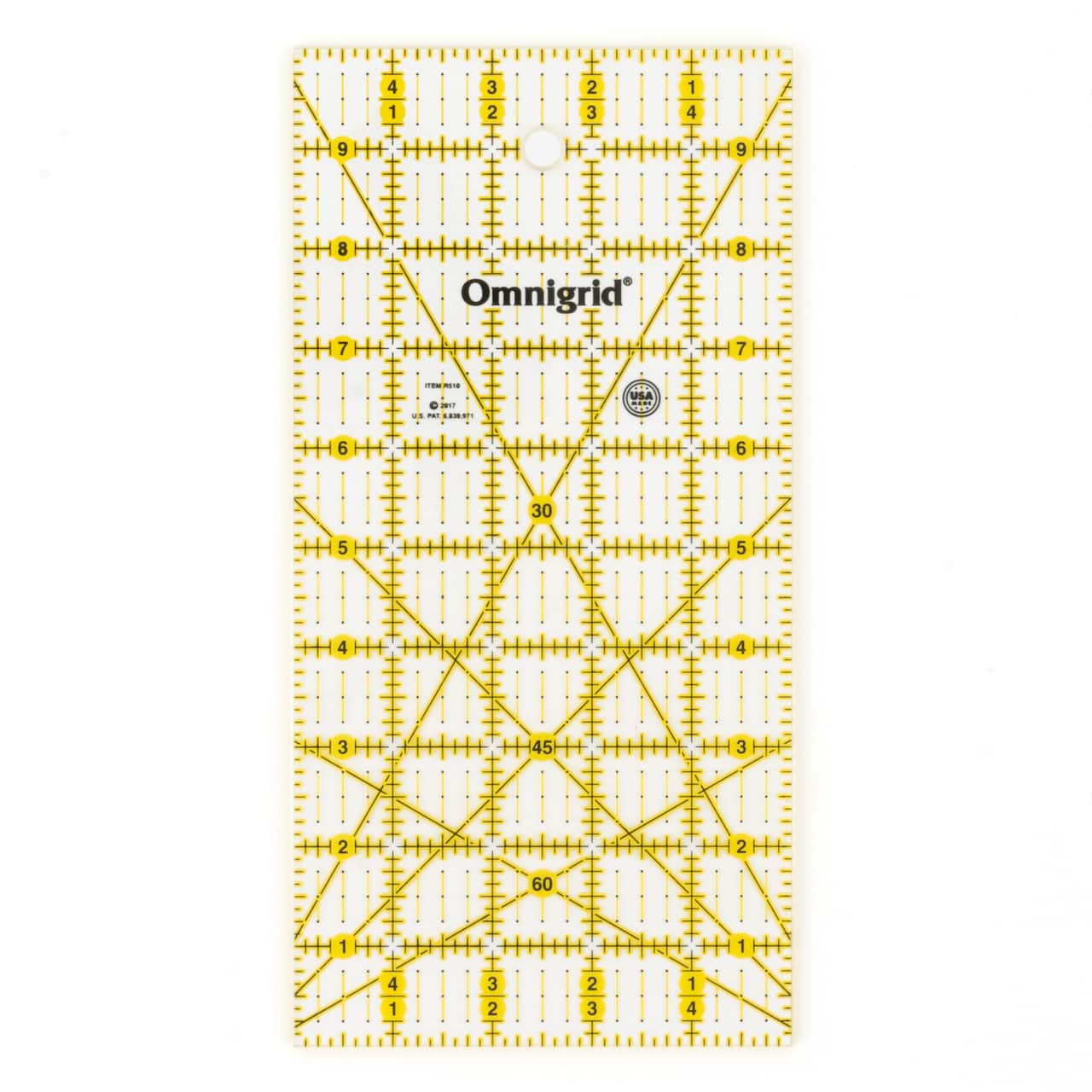Omnigrid® 5" x 10" Rectangle Quilting & Sewing Ruler